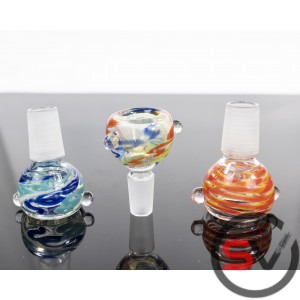 14 MM MALE COLOR GLASS BOWLS 10CT/PK